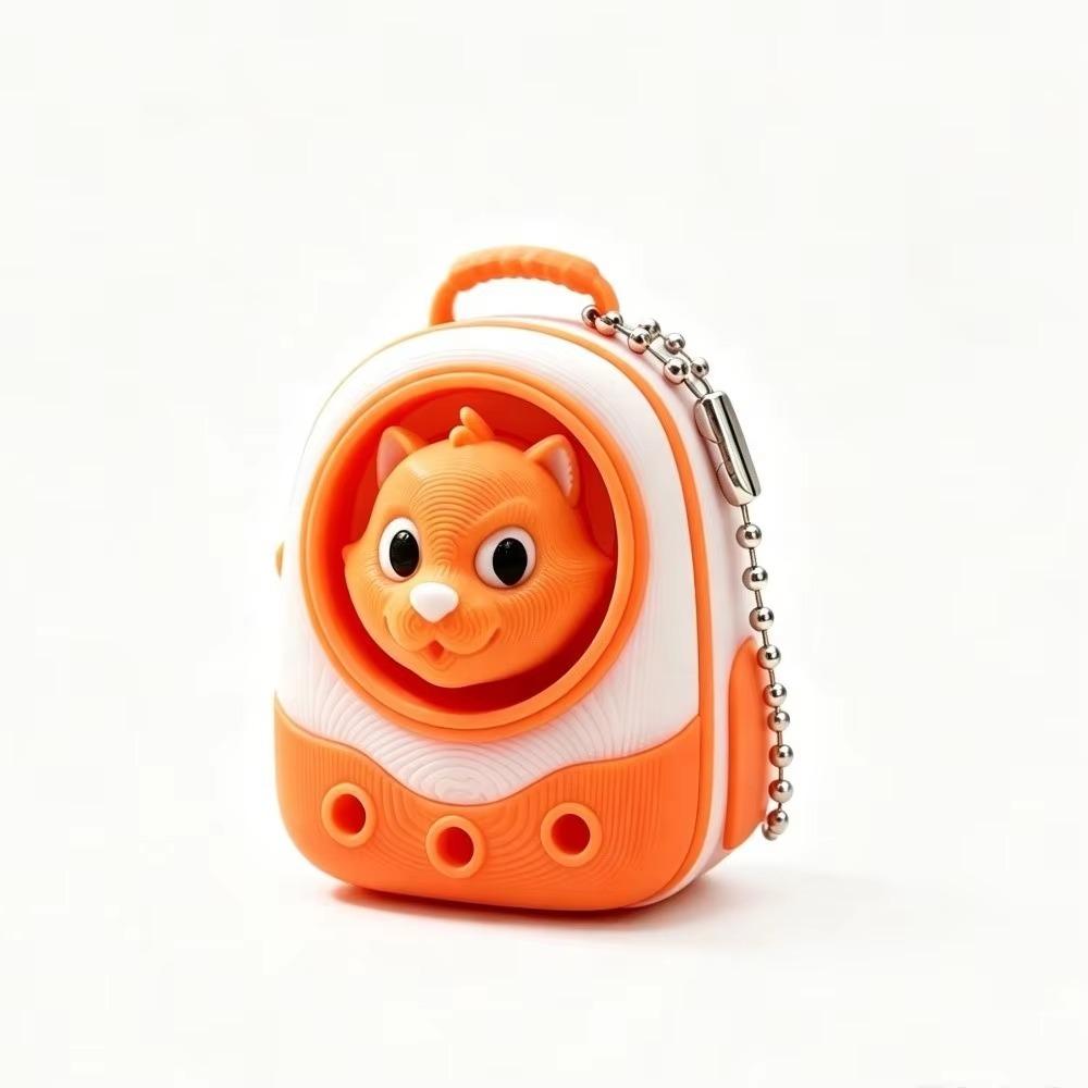 Cute Fidget Keychain 3D Printed Pendant Decoration Mini Pet Backpack Click toy Children