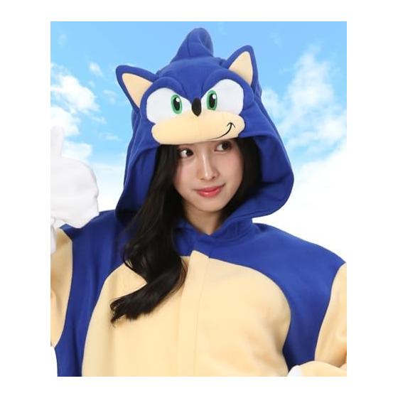 [SAZAC] Kigurumi Sonic the Hedgehog Character Adult Fleece Free Size szc352