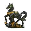 Horse Tea Pet Sculpture Resin Color-Changing Horse Ornament High Temperatures Money Symbol Base Home Decor for Tea Ceremony Wealth Display