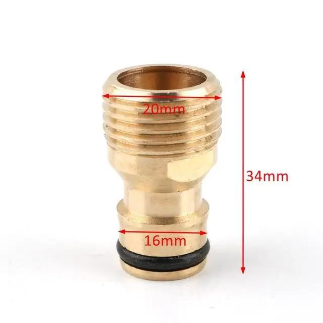 1 шт. Латунь 1/2" 3/4" 1 дюйм Резьба Быстроразъемное Соединение Садовый Ирригационный Кран Насадка Адаптер Соединения для Водяного Пистолета