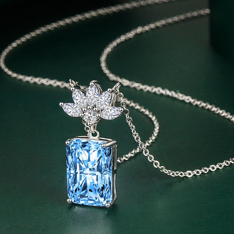 Sace Gems Женское ожерелье, кулон, медный сплав, циркон, модный подарок