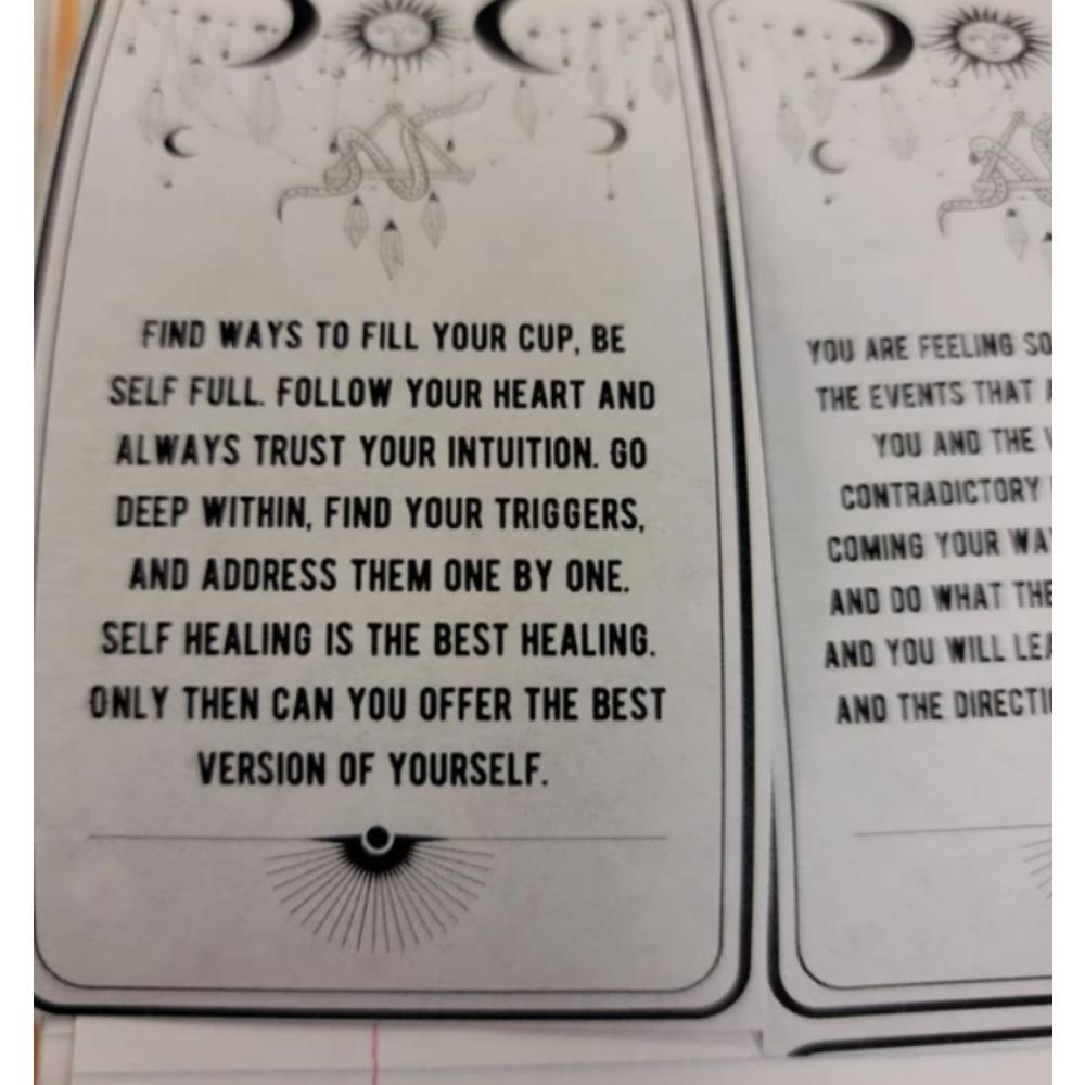 Карты оракула «Духовные послания» 10,3*6 см — колода из 54 карт с вдохновляющими посланиями от ваших наставников