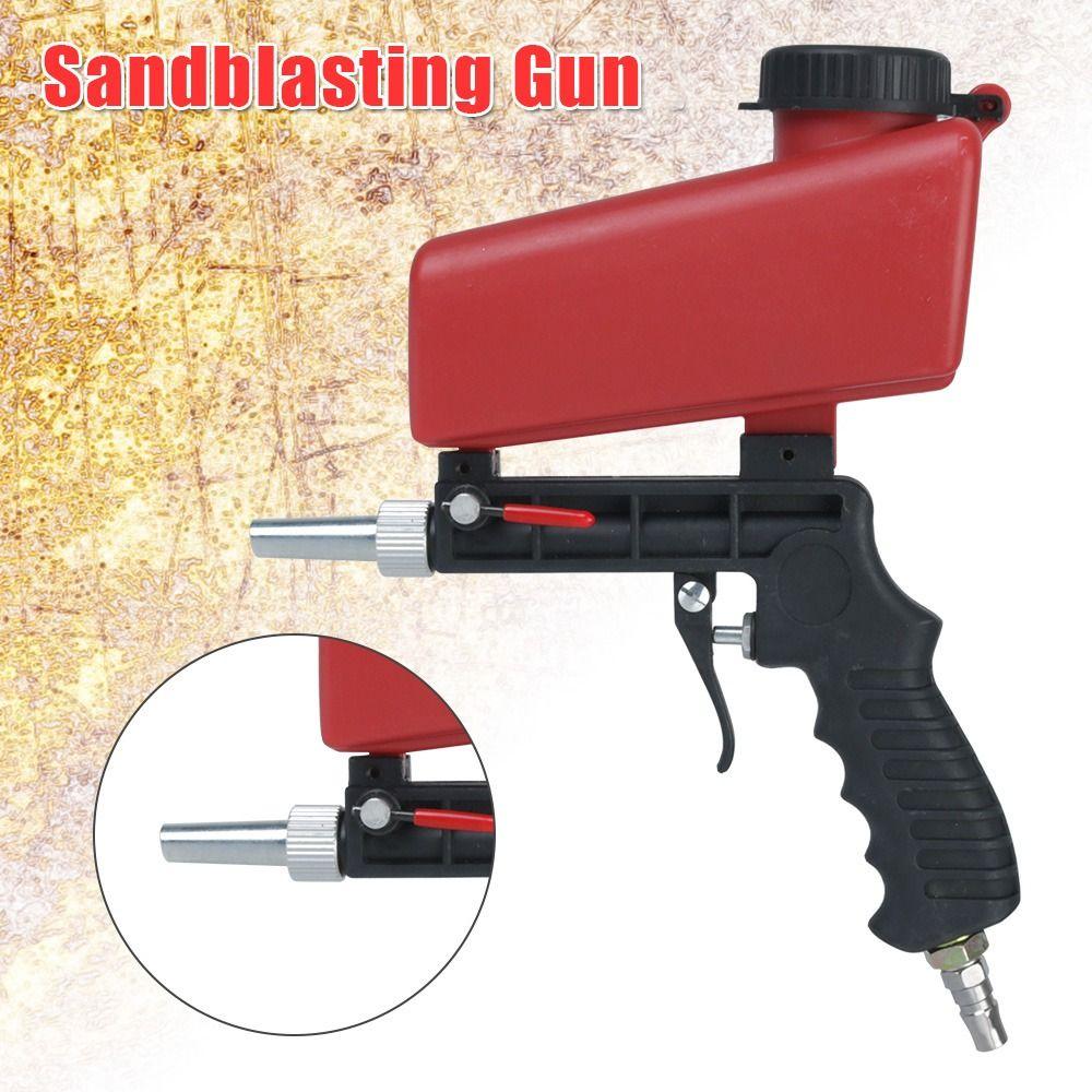 Small Pneumatic Sand Blasting Machine Handheld Air Sand Blaster Gravity Blasting Tool Hand Tool