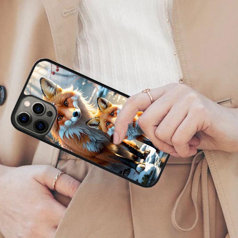 Cute cartoon animal fox Magnetic Phone Case For APPLE iPhone 17 Air 16 14 13 12 Pro Max 15 Plus Wireless Charge MagSafe Cover