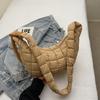 Fashion Cotton Handheld Tote With Quilted Design For Casual Outings