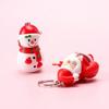 Санта-Клаус, рождественский снеговик, рождественская елка, светодиодный светящийся брелок, подвеска, рождественские креативные подарки