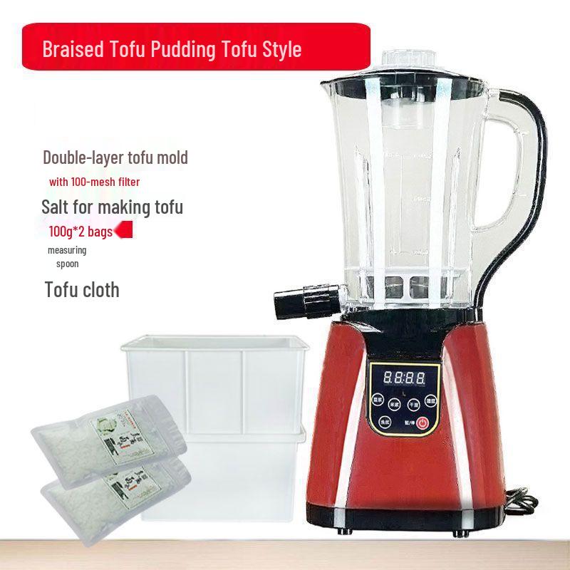 Compact Automatic Tofu & Soy Milk Maker, Rice Noodle, Douhua, and Rice Paper Grinder