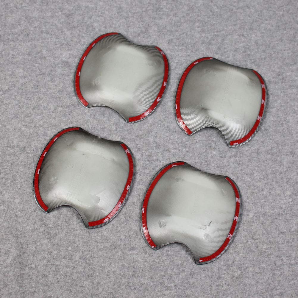 RUIQ Exterior Door Handle Protector Cover for Toyota New Raize 200 Prevents Doorknobs from Scratches by Specially Designed for Toyota Black Carbon