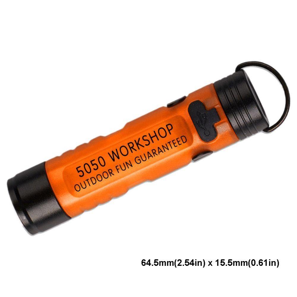 Strong Light Pocket Mini Flashlight Long Endurance Alloy LED Flashlight Key Clip Light  Night