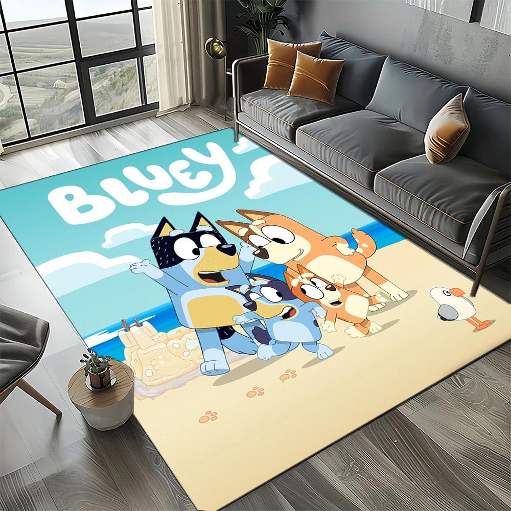 27 Style New B-Blueys Family Cartoon Dog Carpet Rug for Living Room Bedroom Home Sofa Decoration,Kids Play Non-slip Floor Mat