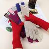 Touch Screen Gloves Autumn and Winter Warm Finger Gloves Thickened Warm Knitted Wool Korean Student Gloves