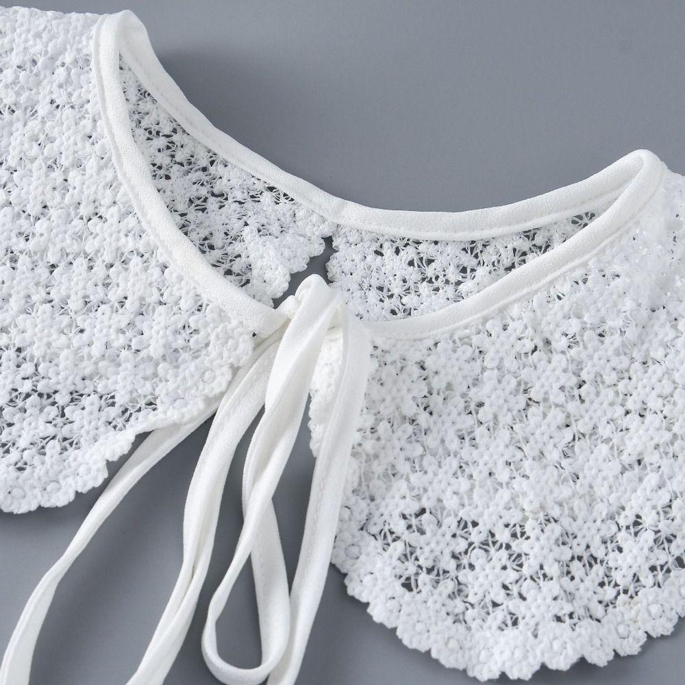 Хлопковый поддельный воротник DIY лацкан половина рубашки отрегулируйте одежду дамы накидка женщины девушки