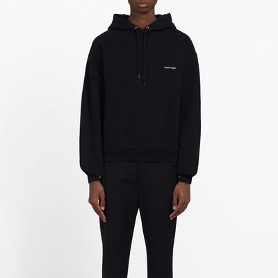 Balenciaga Худи с принтом маленького контрастного логотипа 556145TYK271000
