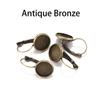 8 10 12 14 16 18 20 25 Mm French Lever Cabochon Earring Setting Blank Earring Base Cameo Bezels Tray For Jewelry Making Supplies