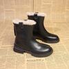 Snow Boots Women's 2025 New Autumn and Winter Piled Thickened Martin Boots Thick-soled Short Boots Non-slip Northeast Cotton Shoes