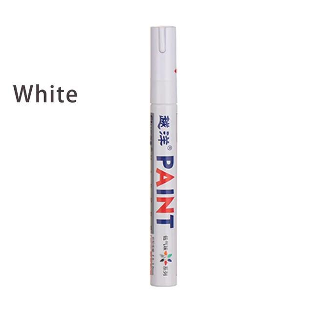 12 Color White Waterproof Rubber Permanent Paint Marker Pen Car Tyre Tread Environmental Tire Painting
