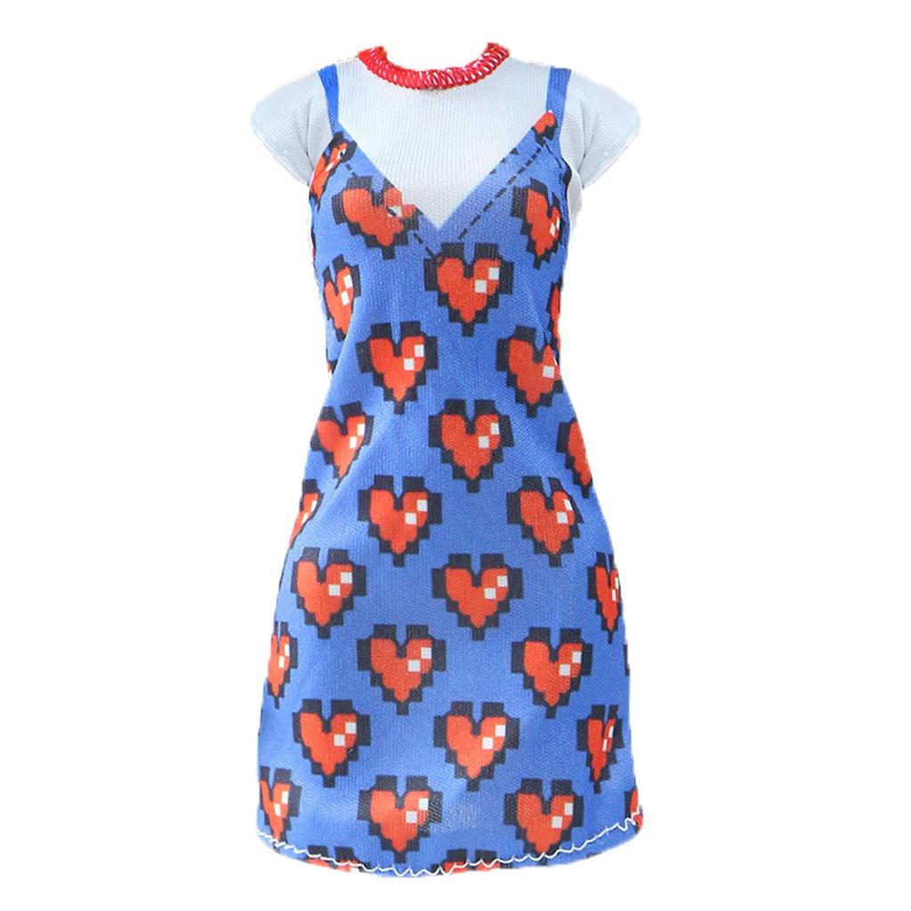 Clothes for 30cm Doll Daily Casual Outfits Pants T-shirt Skirts Mini Dress Fat Curvy Size 11.5 Inch Doll Accessories