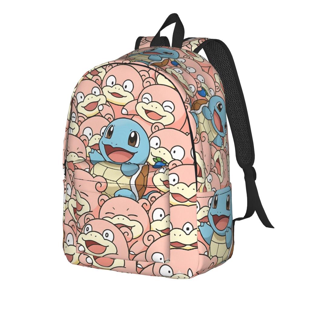 Модный мультяшный рюкзак на тему Покемонов Mochilas Однотонный Для работы Прочный плечевой рюкзак