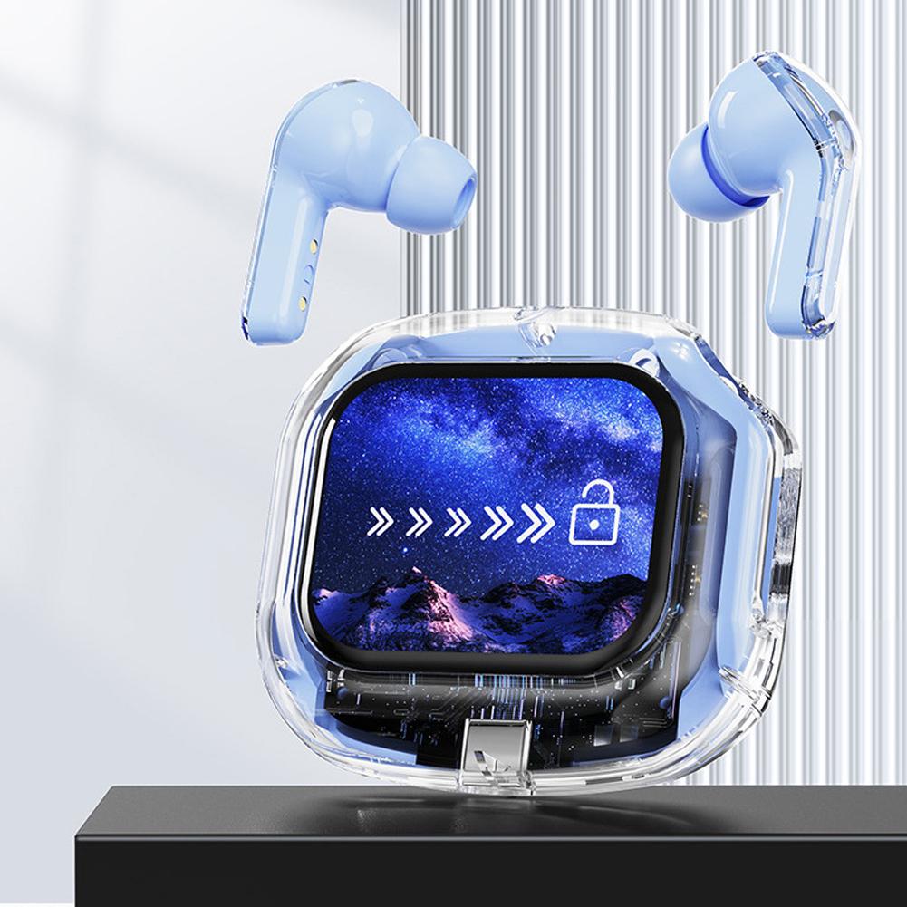 Беспроводные Bluetooth-наушники бинауральные маленькие вкладыши с ЖК-дисплеем стерео бас TWS наушники спортивная гарнитура