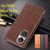 Deluxe Magnetic Adsorption Leather Case for OPPO Reno10 / Reno 10 Pro 6.7" ( Global EUR RUS ) Flip Cover Protective Fundas Coque
