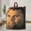 Warm BlanketBoy Girl Decorative Charlie Kirk Throw Blanket  Flannel Bedspread For Couch Chair Novelty Sofa Bed Cover