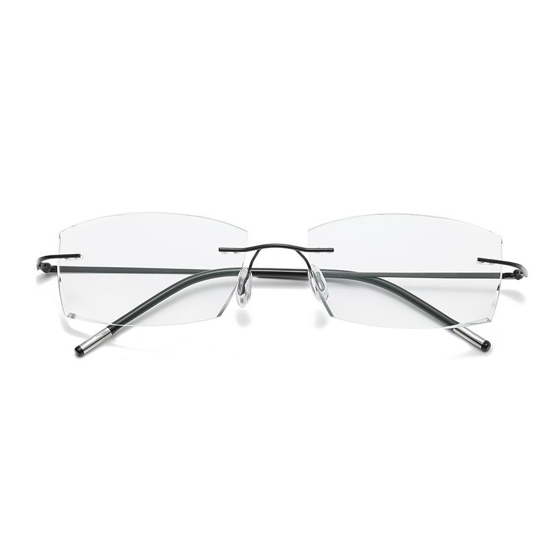 Очки для чтения без оправы с фотохромными линзами Прогрессивные мультифокальные очки для мужчин Новые деловые очки для пресбиопии Очки для чтения и работы за компьютером для пожилых людей