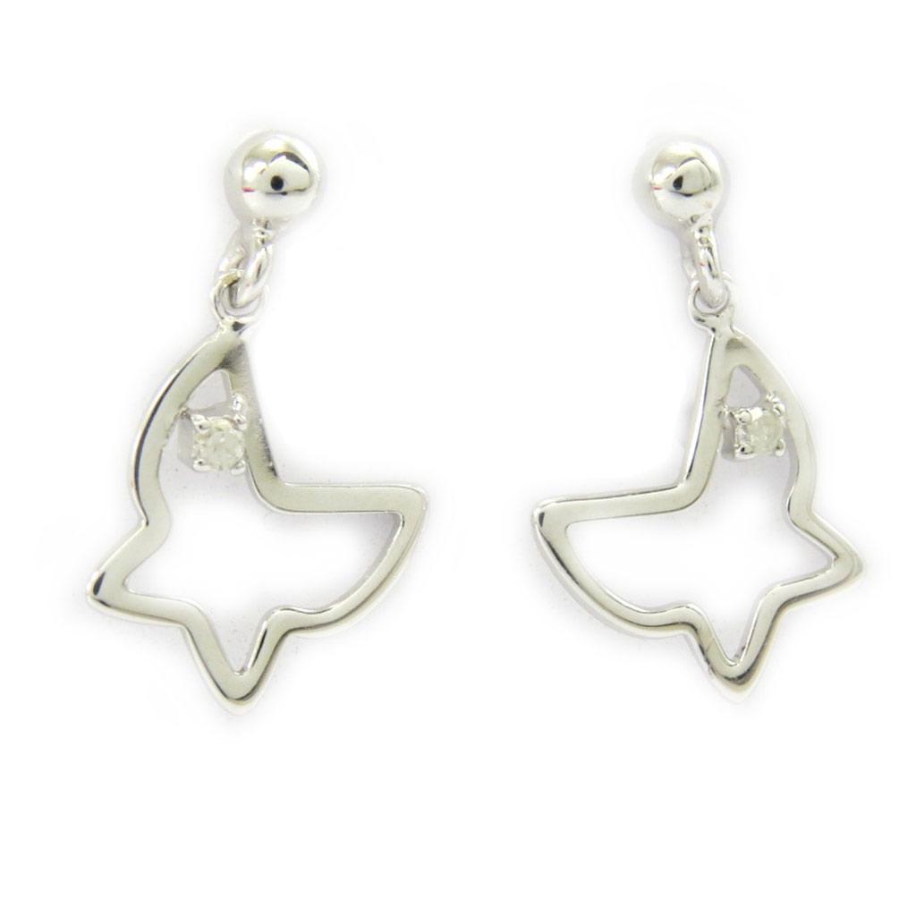 Les Trésors De Lily [G7837] - Серебряные серьги «Бабочка»