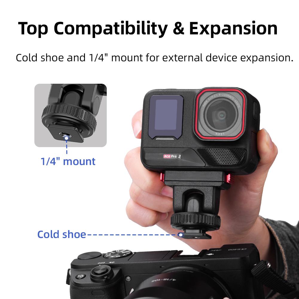 FLYMILE Magnetic Base for Insta360 Ace Pro 2/Ace Pro/Ace Quick Release Adapter Mount