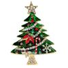 New Enamel Christmas Tree Brooch 4 Colors Available Winter Fashion Plant Pin 4 Colors Available High Quality