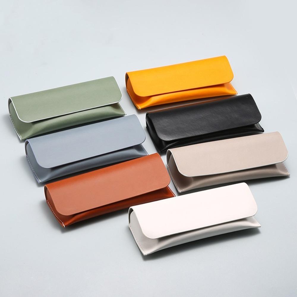 Anti-compression Sunglasses Protective Box PU Leather Glasses Box Portable Glasses Case Women