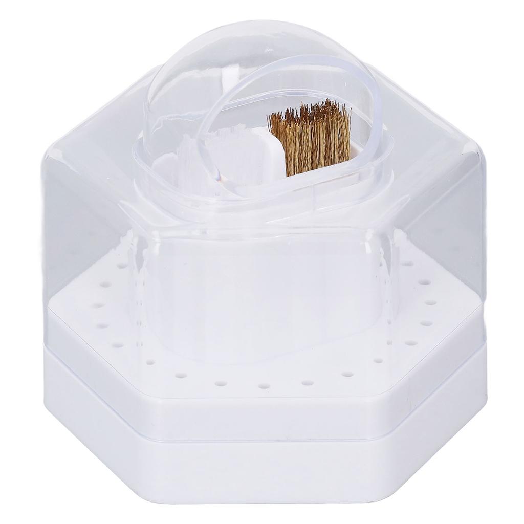 Футляр для чистки сверл для ногтей 24 отверстия многофункциональная подставка для сверл для ногтей дисплей для хранения B