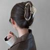 Large Grab Clip Plastic Hair Claw Wave Line Hair Clip Female Hair Accessories Korean Style Headwear