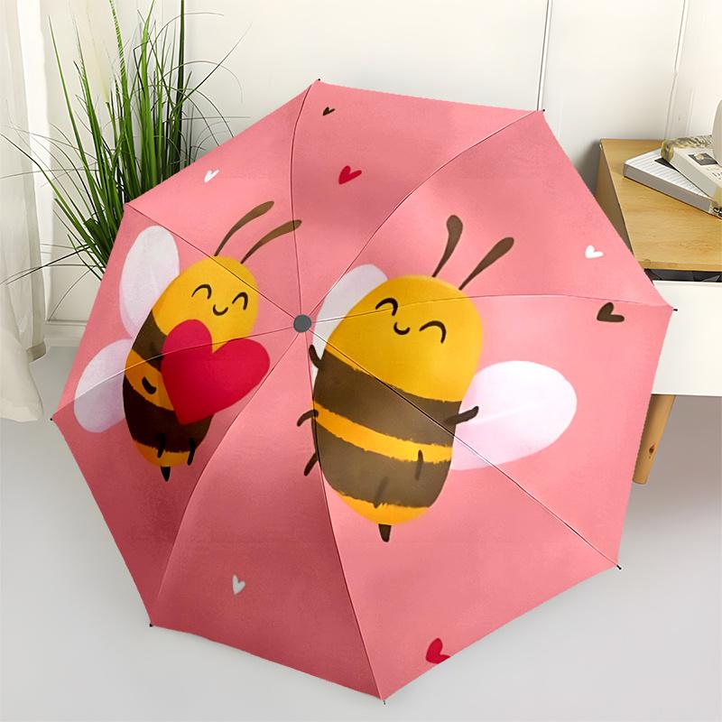 1pc Bee Love Umbrella That Opens Closes Automatically Perfect Gift with a Convenient Folding Mechanism 55