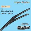 Для Mazda CX-3 CX3 CX 3 DK 2014 - 2026 2026 2026 2020 2019 2018 2017 2016 Передние щетки стеклоочистителя Лобовое стекло Детали лобового стекла 22"+18"