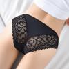 Кружевные трусики больших размеров, женское нижнее белье с высокой талией, сексуальное прозрачное нижнее белье, бесшовные трусы