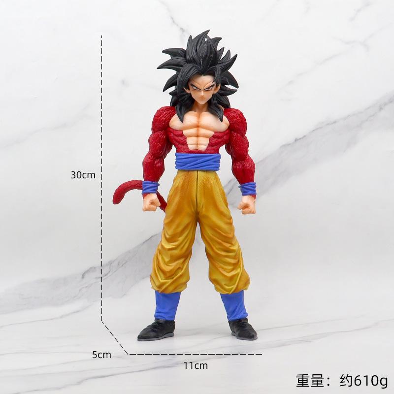 32 СМ Аниме Dragon Ball GT Сон Гоку Супер Сайян 4 Стоячая Модель Игрушка Подарок Коллекция Фигурка Действия ПВХ Экстра Большой Модель