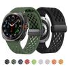 Ремешок для Samsung Galaxy Watch Ultra 47 мм аксессуары Дышащий силиконовый магнитный браслет ремешок galaxy watch 7 8 ultra band