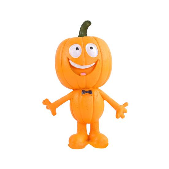 Хэллоуинское украшение в мультяшном стиле, дизайн с ярким выражением, тыквенное украшение, радостная праздничная атмосфера, декор