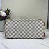 [Pre-Owned] Logo Checkered Pattern Coated Canvas Leather Tote Bag - Very Good #UQYRAF