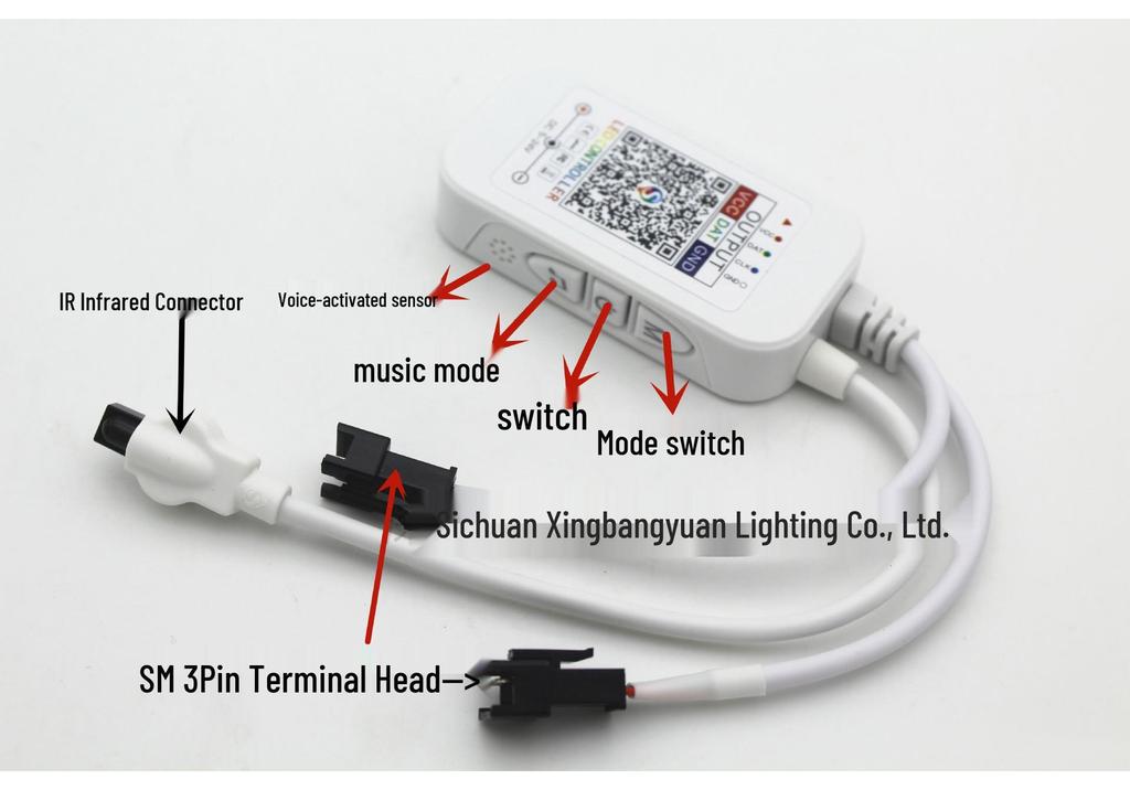 24-клавишный RGB Bluetooth-контроллер светодиодной ленты: Мобильное приложение, Изменятель цвета и Диммер 12В/24В