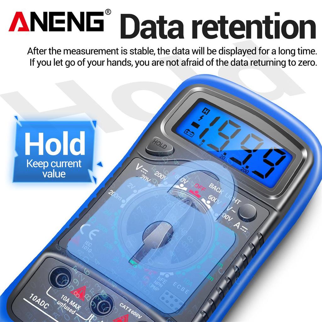 Aneng XL830L цифровой мультиметр ESR метр тестеры автомобильный электрический Dmm транзистор пиковый тестер измеритель емкости