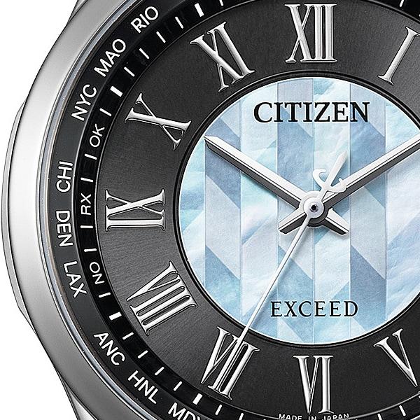 Citizen Exceed Direct Flight Eco-Drive Radio-controlled CB1110-70W Wrist Watch for Men