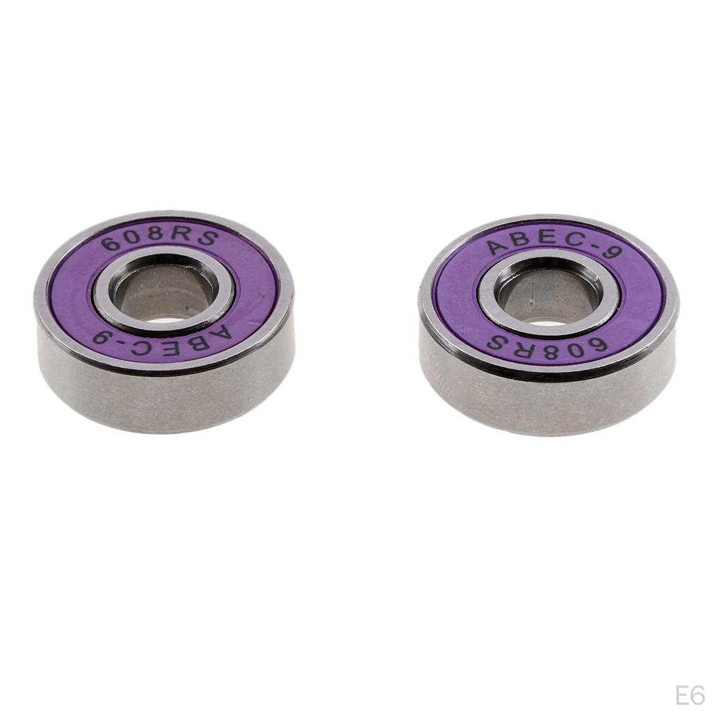ABEC9 608RS Подшипники для колес роликовых коньков Скейтборд Лонгборд Упаковка 10 шт.