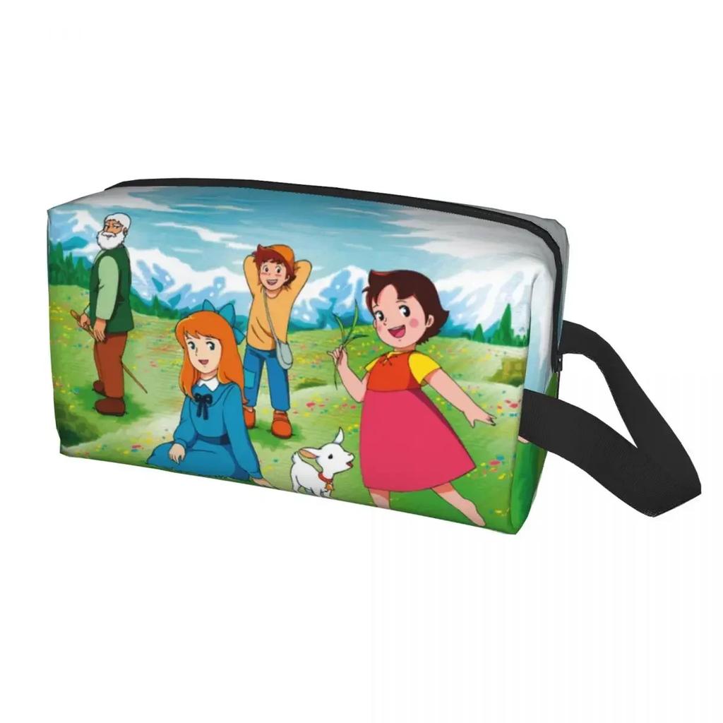 Хайди Питер И Дедушка Семейная Дорожная Косметичка Альпы Горы Аниме Макияж Туалетные Принадлежности Органайзер Женский Бьюти Хранение Дорожный Набор