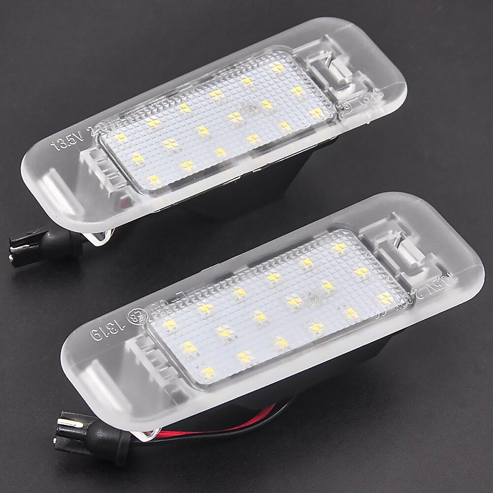 2 шт., задняя часть автомобиля, высокая яркость, белый светодиодный светильник номерного знака, лампа номерного знака для Kia Rio 2005-2011 Rio5 2006-2011