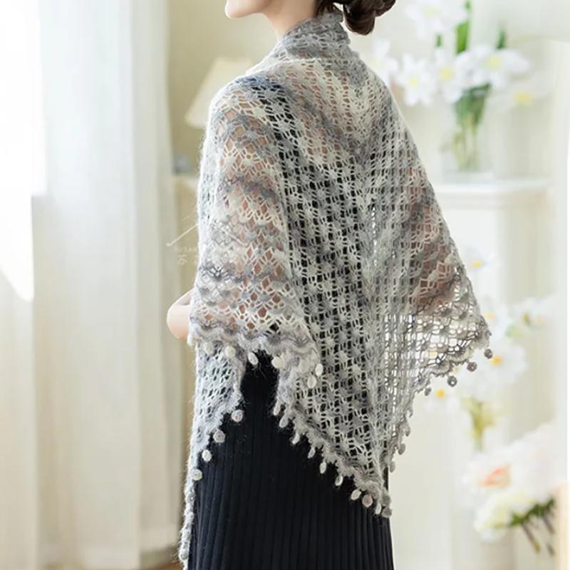 25g/ball Multi Colored Mahe Yarn Knitted Sweater Scarf Hat Doll Gradient Hand Dyed Mohar Yarn Handmade DIY Knitted Scarf and Hat