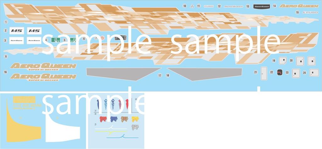 Экскурсионный автобус Серия 4 Mitsubishi Fuso Aero Queen Супер автобус Водитель-гид 1/32 №. EX-1 Высокопалубный (Включает и Фигуры)