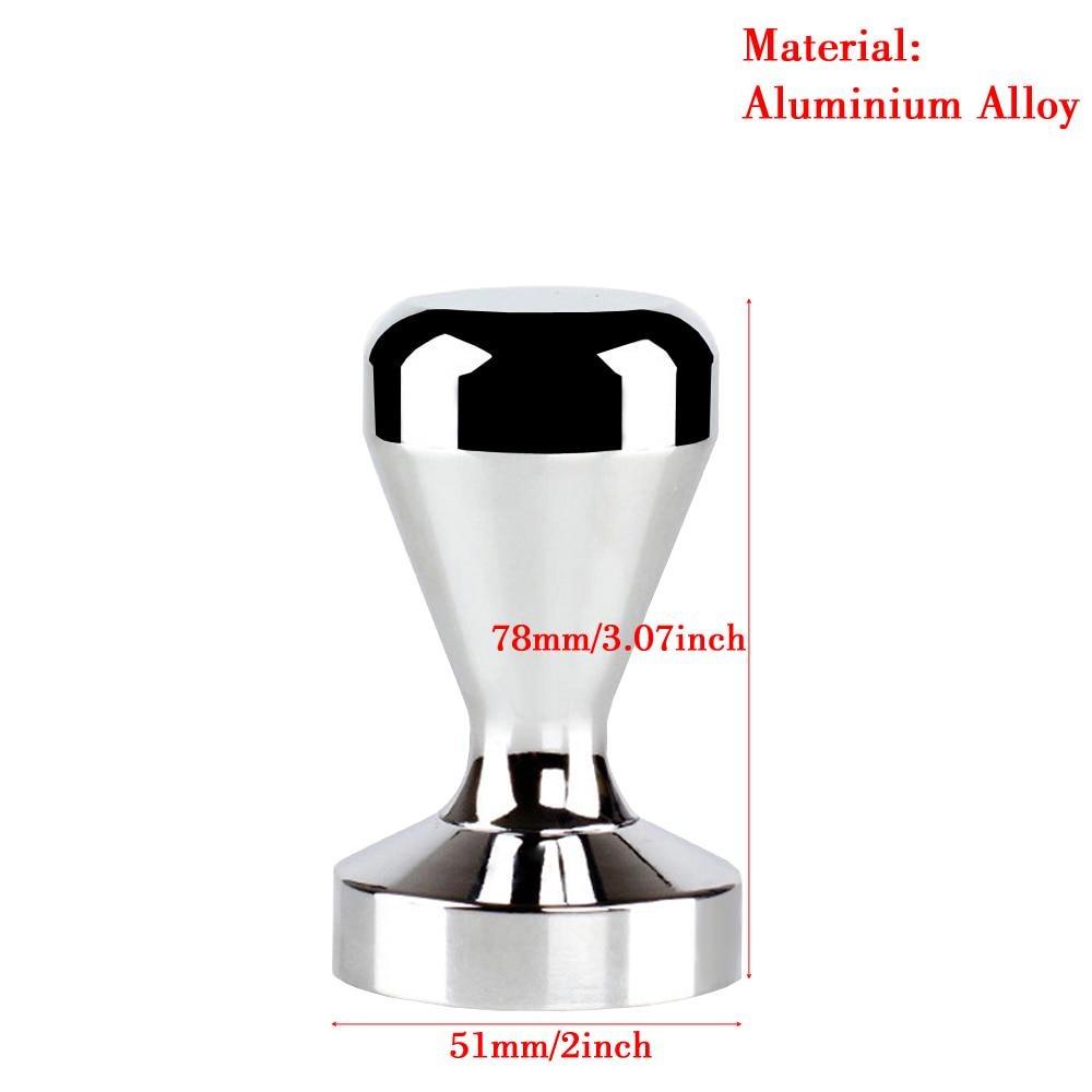 51 Espresso Tamper Handle Coffee Bean Hammer Aluminum Flat 53mm Tamper Press Base Coffee Tampers 58MM Accessories