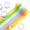 48 Rolls Washi Tapes Rainbow Colors Decorative Tapes 15mm Wide Colored Masking Tape for Journal Book Planner Scrapbooking DIY Arts Crafts