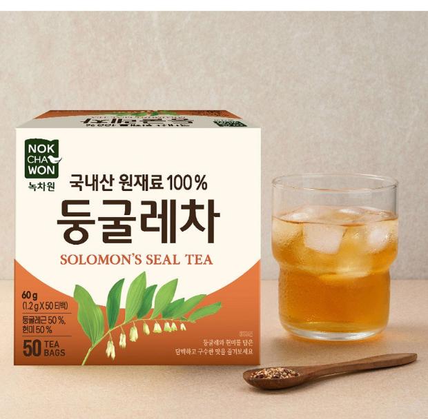 Корейский жареный чай из корня Polygonatum для ежедневного увлажнения без кофеина